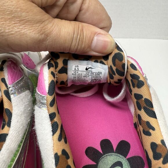 Nike Air Max 90 LX Daisy Leopard Iridescent Sneakers Sz 6.5 - Picture 8 of 8